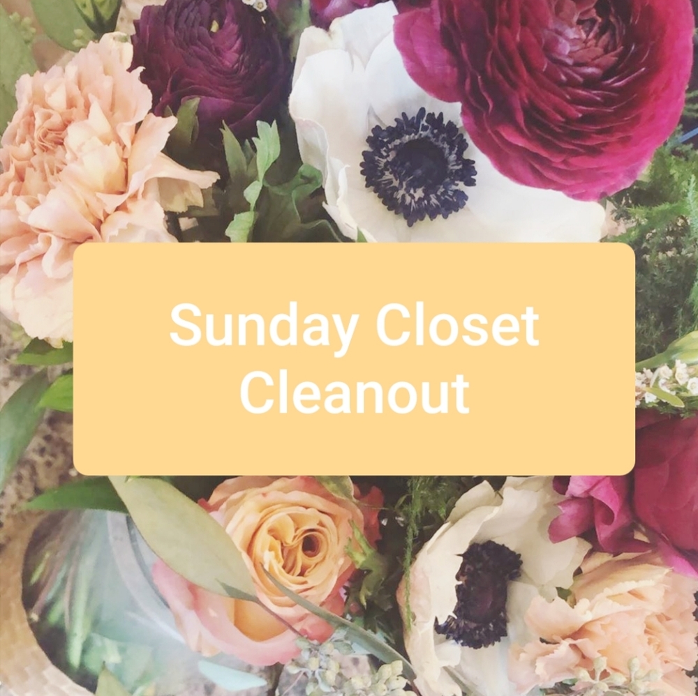 Sunday Closet Cleanout!!!